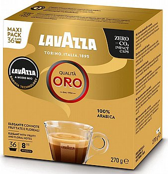 36 קפסולות לוואצה מודו מיו אורו Lavazza A Modo Mio Qualità Oro 36 קפסולות לוואצה מודו מיו אורו Lavazza A Modo Mio Qualità Oro