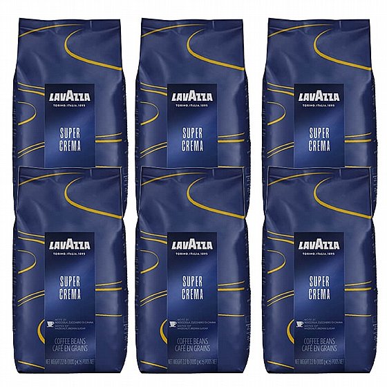 ���� ��� ������ - Lavazza Super Crema Beans 6 kg